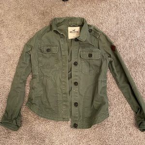 Green Hollister jacket